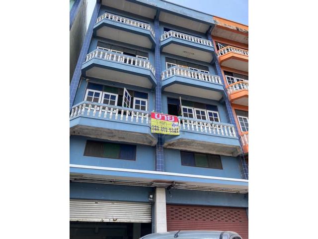 ขายอาคารพาณิชย์4.5ชั้น 2คูหา ติดถนนใหญ่ บรมราชชนี  ใกล้ม.มหิดล ศา