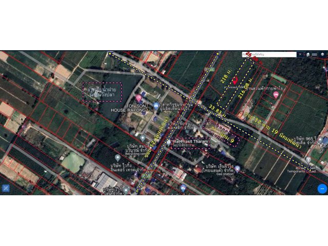 ขายที่ดิน ซ.12 สาย19 ต.พนานิคม อ.นิคมพัฒนา จ.ระยอง