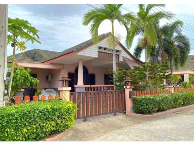 H23 ขายบ้านเดี่ยวชั้นเดียวดุสิต 1 นาจอมเทียน 3 ห้องนอน/Single house in compound Baan Dusit Pattaya View 1 for sale