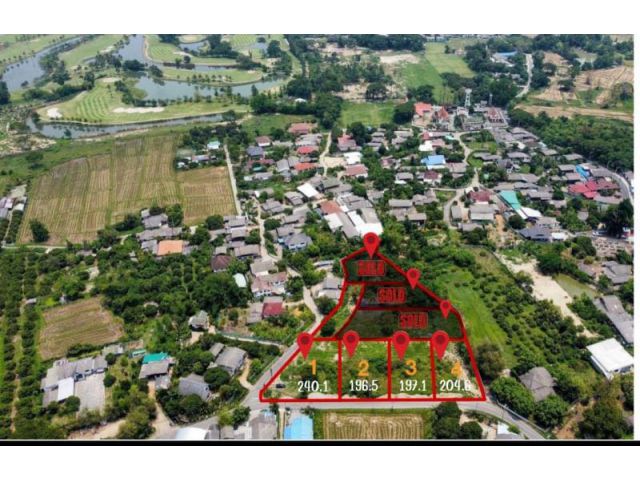 ขายที่ดินหางดง ใกล้สนามกอล์ฟNorth Hill มี 4 แปลง วาละ 15,000บ. ที่ดินถมแล้วพร้อมสร้างบ้าน