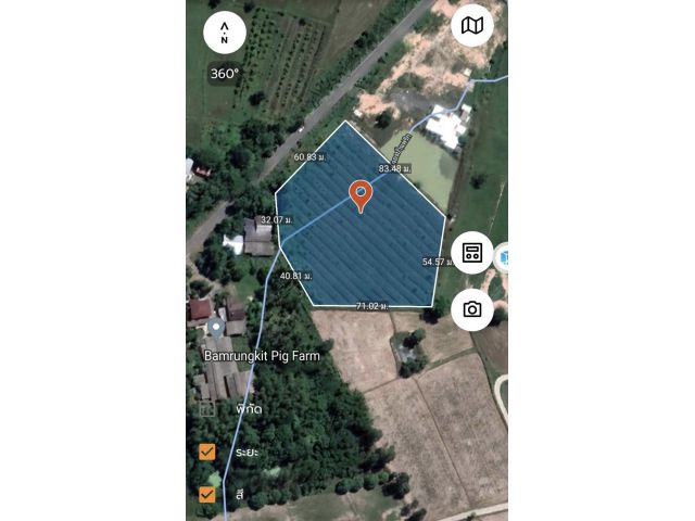 ที่ดินติดถนนบ้านพริกถมแล้ว 4-3-98ไร่ ไร่ละ 1.4ล้าน ต.บ้านพริก อ.บ้านนา จ.นครนายก - ที่ดินติดถนนหน้ากว้างประมาณ 60เมตร ลึกประมาณ 80เมตร