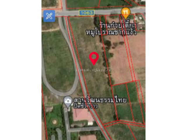 ที่ดินเปล่าติดถนน ชบ.1063  10-0-30 ไร่ ใกล้หาดบางเสร่ ติดถนน 2 ด้าน