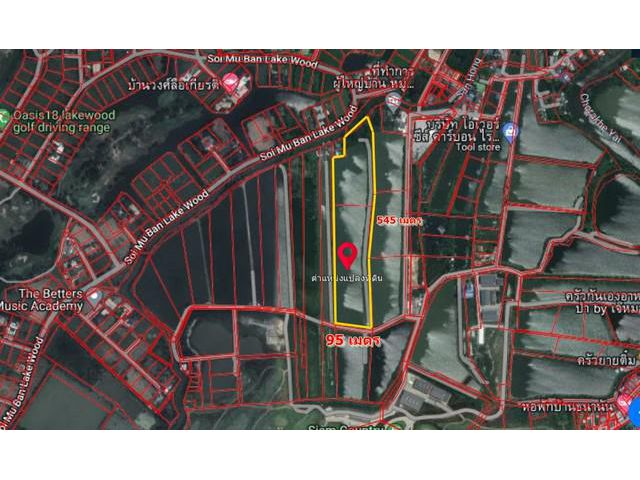 ขายที่ดิน32ไร่บางนา-ตราด กม.21 บางเสาธงผังเมืองสีม่วง