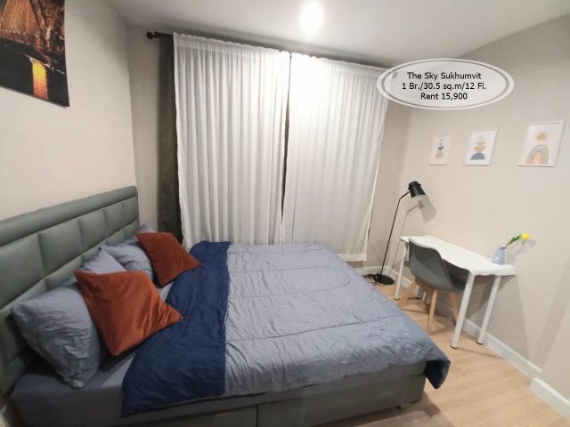 เช่า- The Sky Sukhumvit /1 ห้องนอน/ 30.5 ตร.ม. /ชั้น 12 ใกล้ BTS อุดมสุข เช่า 15,900
