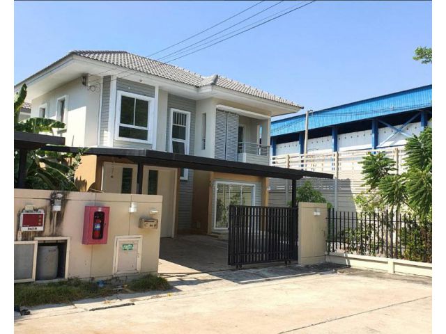 ขายบ้านเดี่ยว 2 ชั้นเมืองสุมทรสาครในม.ซีนเนอรี่ มหาชัย-พระราม 2 เนื้อที่ 66 ตร.วา ขาย 5.5 ล้าน