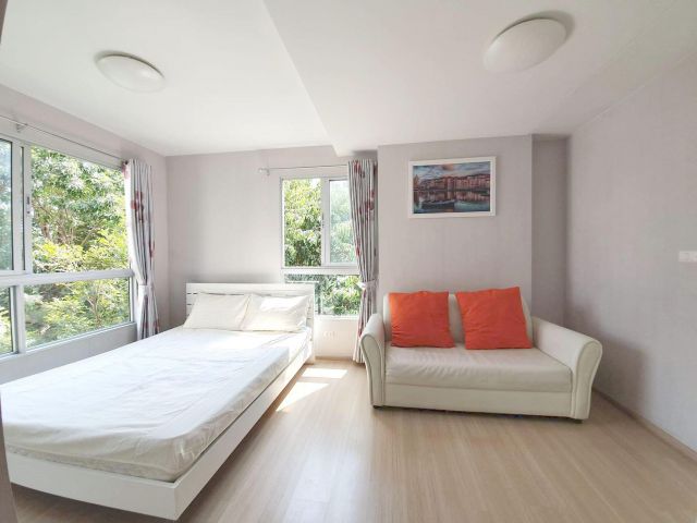 ขายคอนโด พลัม บางแค PLUM BANGKAE ห้องหัวมุม ทิศใต้ ลมเข้าเย็นสบาย ตำแหน่งหน้าสวน