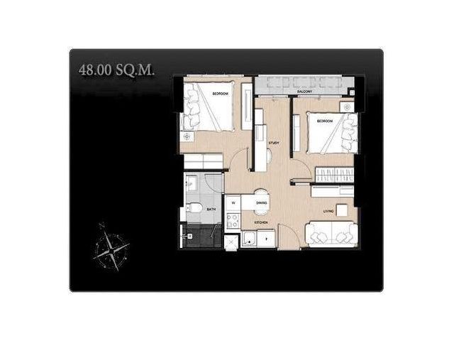 เดอะ ซิกเนเจอร์ บาย เออร์บาโน่ 2 ห้องนอน