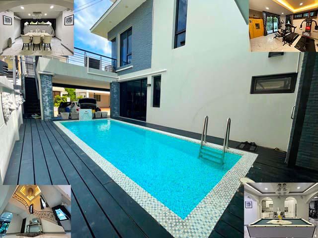 สารสาสน์ บางบอน3 4นอน ให้เช่าคฤหาสน์หรู 2ชั้น Pool Villa