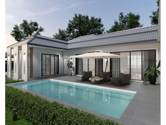 H62 ขายบ้านพูลวิลล่าส่วนตัว สไตล์ทรอปิคอล โบโฮ 3 ห้องนอน ซอยสยามคัน Pre Sale Pool Villa Tropical Boho Style 3+1 Bedrooms