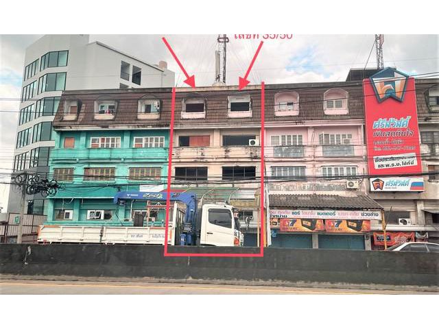 ขายอาคารพาณิชย๋ 4 ชั้น 2 คูหา มีชั้นลอย ติดถนนร่มเกล้า