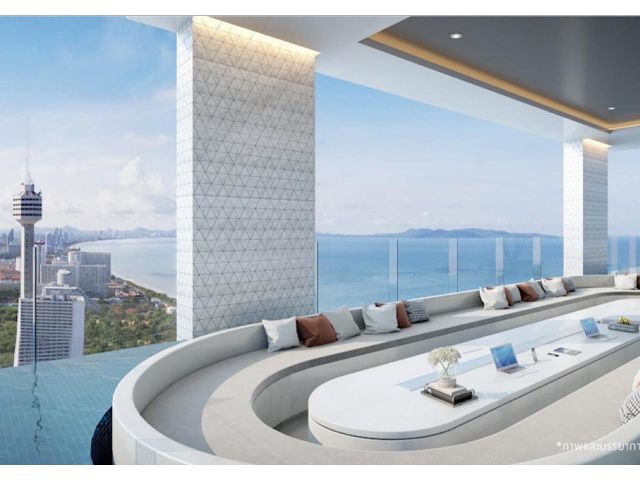 C38 ขายคอนโดสุดหรูวิวทะเล Sale 2 BR The Panora Pattaya.