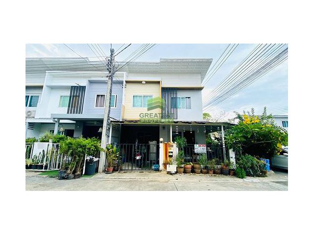 หมู่บ้านเดอะ โมดิช บางบัวทอง THE MODISH BANGBUATHONG ขายด่วน ทาวน์โฮม 2 ชั้น เนื้อที่ 23.60 ตร.ว แปลงมุม ทำเลดี ต่อเติมค