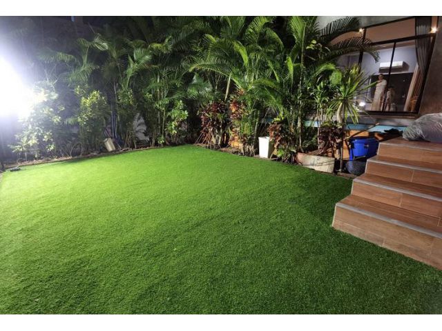 U1240 ให้เช่าบ้านชั้นเดียวสไตล์รีสอร์ทย่านเมืองทองธานี เหมาะกับคนชอบแนวพักผ่อนมีสระว่ายน้ำในตัว เฟอร์นิเจอร์ในบ้านครบ ทำ