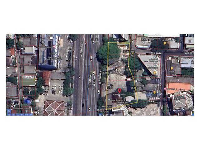 Sale!! ที่ดิน ติดถนนรัชดาภิเษก เนื้อที่ 535 ตร.ว เขตห้วยขวาง กรุงเทพ แหล่งเศรษฐกิจ เจริญมาก โทร 061-6649897