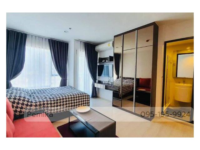 For Rent Condo Rhythm Asoke area 22.5 sqm 15K per month Fully Furnished  ให้เช่า คอนโด ริทึ่ม อโศก