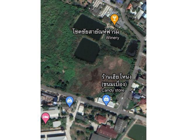 ขายที่ดินไร่ละ 3,900,000 บาท 18-1-80 ไร่ ซ.วัดแสนภูดาษ ปากซอยติดถนนใหญ่สาย 314 อ.บ้านโพธิ์ จ.ฉะเชิงเทรา