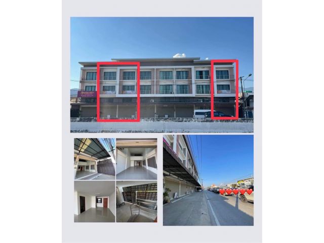 ขาย  ตึกแถวทำเลทองริมถนนเลียบคลองชลประทาน ใกล้ ม.ช. 500 เมตร
