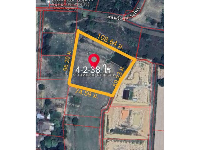 ขายที่ดินโฉนด เนื้อที่ 4-2-38 ไร่ ทุ่งนา วิวเขา