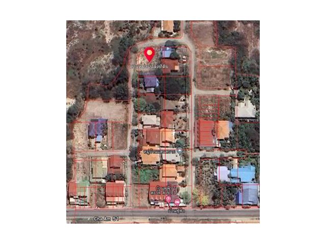 ที่ดินชะอำซอย 51 อยู่ในหมู่บ้านแสนสบาย พร้อมเพื่อนบ้าน สามารถสร้างบ้านได้เลย น้ำประปาไฟฟ้า