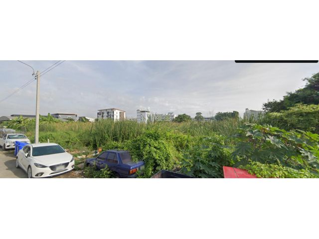 ขายที่ดิน 1 ไร่เศษ ซอยศรีด่าน 11 ห่างสถานีศรีแบริ่ง 450 เมตร (สายสีเหลือง)