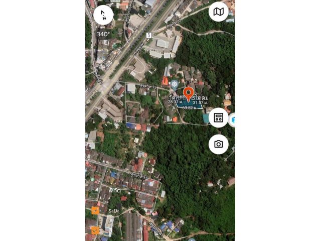 ขายที่ดินติดวัดเขาพุทธโคดม 445ตรว. ตรว.ละ 35,000 บาท ต.สุรศักดิ์ อ.ศรีราชา   จ.ชลบุรี - ที่ดินติดถนนคอนกรีตเป็นลักษณะเนินสูงขึ้นไป มองลงมาเห็นวิวตึ