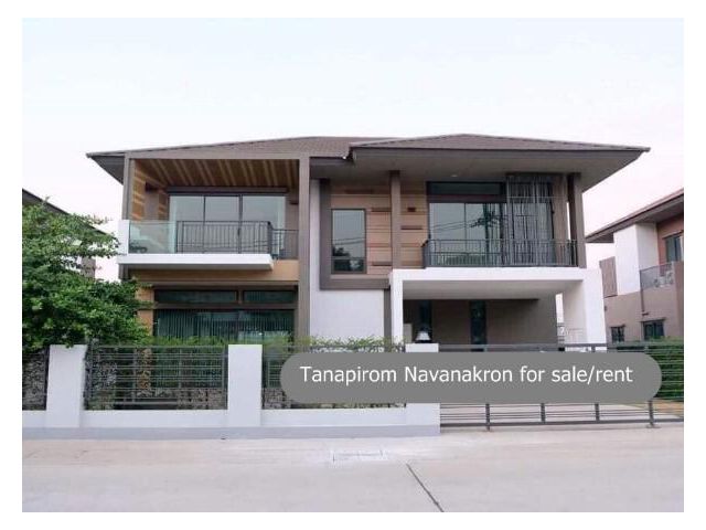 ให้เช่าหรือขายบ้านใหม่ โครงการ ธนาภิรมย์ นวนคร Tanapirom Navanakorn ถนนพหลโยธิน ตำบลคลองหนึ่ง อำเภอคลองหลวง ปทุมธานี ไกล