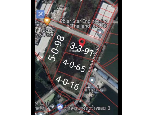 ️ ขายที่ดิน (ถมแล้ว)ผังเหลือง  ติดถนน 2 ด้าน  ยาวกว่า 200 กว่าเมตรต.บางเพรียง อ.บางบ่อ