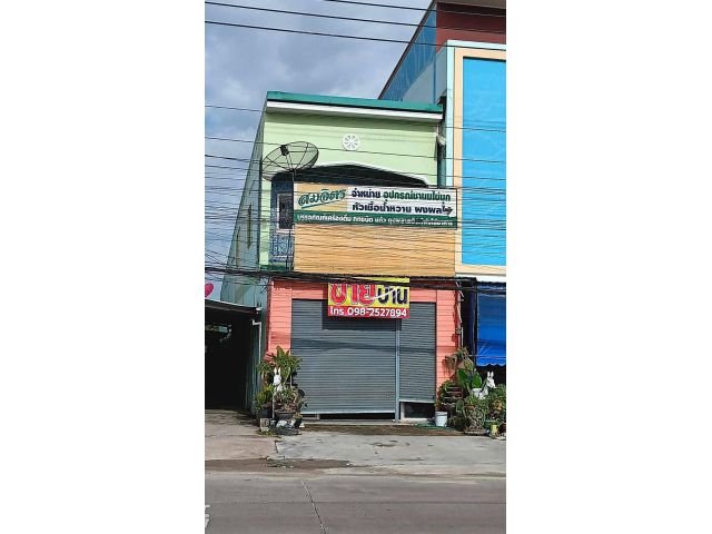 ถูกที่สุดในย่านนี้!! อาคารพาณิชย์ 2ชั้น ติดถนน ทำเลทองแห่งการค้าขาย อ.บ้านบึง จ.ชลบุรี  ใกล้หมู่บ้านธนาลัย ตลาด โลตัสฯ
