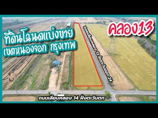 ╰┈►► ขายที่ดิน แบ่งได้ 1ไร่ 2งาน ที่ดินคลอง13 หนองจอก กรุงเทพ แบ่งขายได้ ใกล้วัดใหม่เจริญราษฎร์