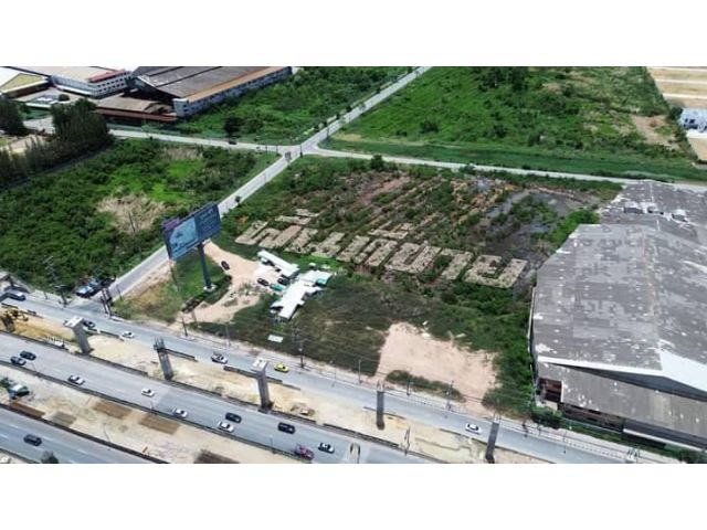 ขายที่ดินติดถนนใหญ่พระราม2 เนื้อที่15-0-31ตรว.หน้ากว้าง147 เมตร