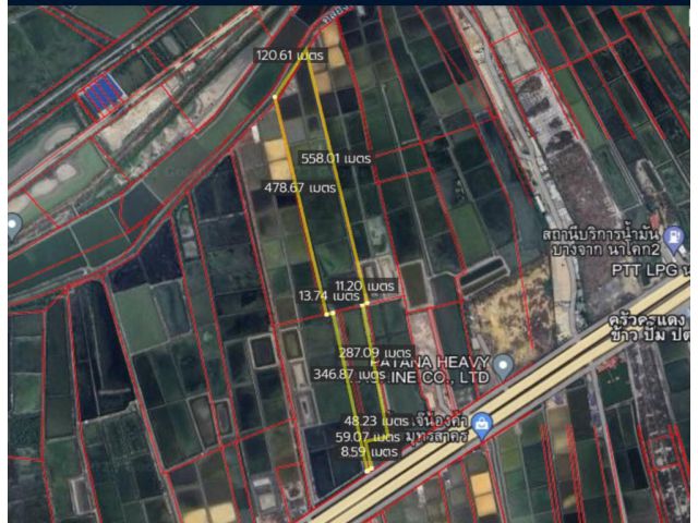 ขาย​ที่ดิน​ติด​ถนน​พระราม​2​ราคาไร่ละ1,350,000​