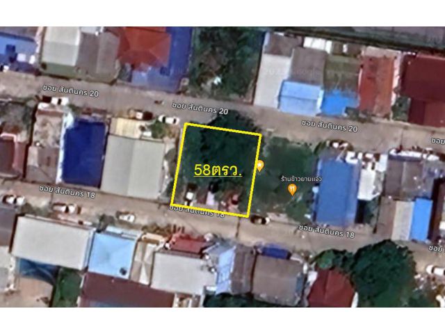 ขายที่ดินเปล่า สำหรับสร้างบ้าน ขนาด 58 ตรว หมู่บ้านสันตินคร อำเภอบางพลี สมุทรปราการ.