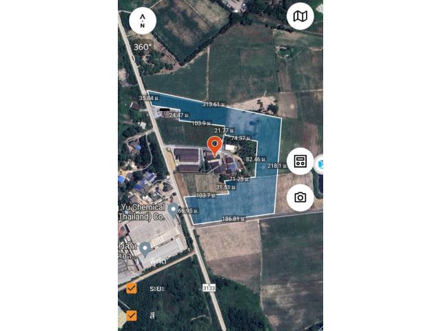 ที่ดินผังเหลืองอ่อนหนองอิรุณบ้านบึง 21-2-37ไร่ ไร่ละ 2.5ล้าน ต.หนองอิรุณ อ.บ้านบึง จ.ชลบุรี ติดถนนสาย3133 แยกทางหลวง344