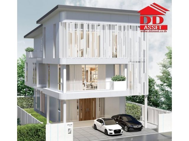 บ้านเดี่ยว 3 ชั้น พระราม9 เรสซิเดนซ์​ พร้อมลิฟต์ ใกล้​ Airport​ Link​ สถานีหัวหมาก