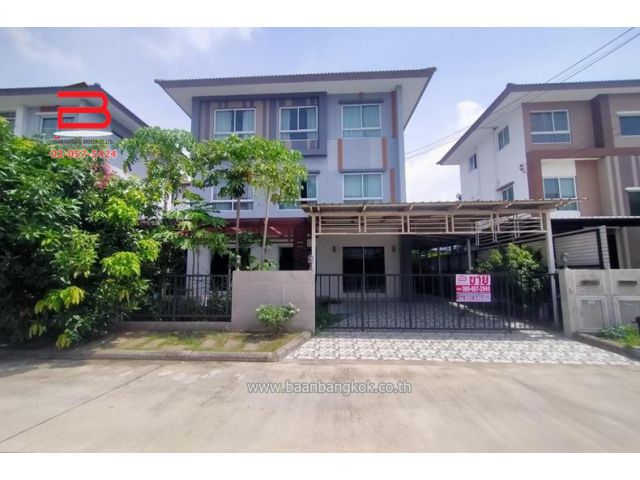 บ้านเดี่ยว 3 ชั้น โครงการ คาซ่าวิลล์ ราชพฤกษ์-แจ้งวัฒนะ เนื้อที่ 58 ตรว. ถ.ราชพฤกษ์ ปากเกร็ด นนทบุรี