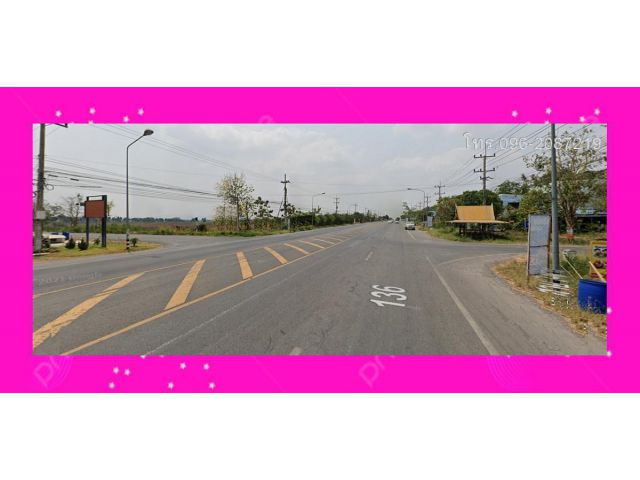 ที่สวยสี่แยกซอย12 ไปเขื่อนป่าสักฯ ติดทล.136 ลพบรี-วังม่วง โฉนด 27.75 ไร่ แปลงหัวมุม