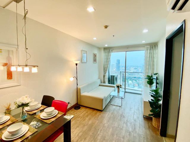 Sky Walk Residence for rent 2 bedrooms 1 bathroom 60 sqm. rental 30,000 baht/month