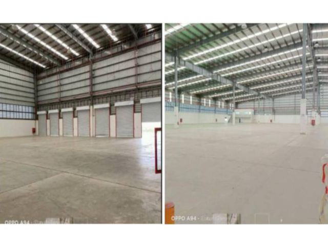 ขายโรงงานชลบุรี โกดัง บางละมุง ขนาดที่ดิน 56-0-56.8 ไร่ ขนาด โรงงาน 20,000 ตารางเมตร แบ่ง 2 โรงงาน