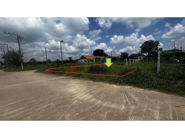 ️ขายถูกที่ดินเปล่าสวยๆ ม.ปานใจ เนื้อที่ 100 ตร.ว. หน้ากว้าง 26 x 16 ม. ติดถนนคอนกรีต 2 ด้าน มีไฟฟ้า ประปา