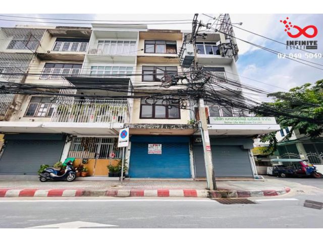 ขายอาคารพาณิชย์ 4 ชั้น ถนนเจริญนคร ซอยเจริญนคร 14/1 ใกล้รถไฟฟ้าสายสีทอง