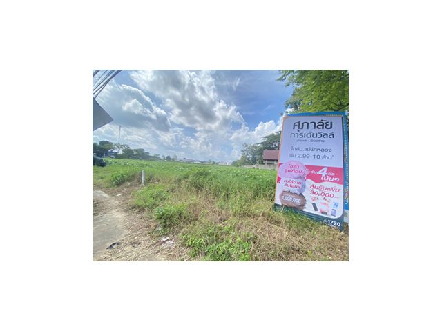 ขายที่ดิน 11-1-65 ไร่ ติดถนนเส้นพหลโยธิน หน้าสี่แยกราชภัฏเชียงราย ตำบลบ้านดู่ อำเภอเมืองเชียงราย จังหวัดเชียงราย