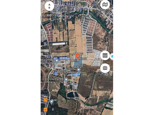 ที่ดินบ่อวินพื้นที่เหลืองอ่อน 19-1-24ไร่ ไร่ละ ไร่ละ 3.8ล้าน ต.บ่อวิน อ.ศรีราชา จ.ชลบุรี - ที่ดินหน้ากว้างติดถนนสาธารณะประมาณ 155เมตร
