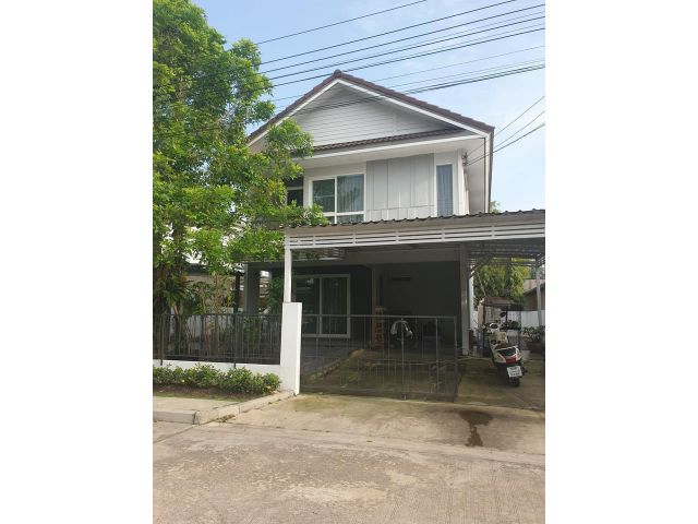U1278 ให้เช่าบ้านเดี่ยว 2 ชั้น หมู่บ้านอินนิซิโอ INIZIO พระราม 2 ซอยบางกระดี่ 35/1 ใกล้ทางด่วนกาญจนาภิเษก บ้านพร้อมเฟอร์