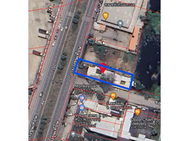 ขายที่ดิน แปลงหัวมุม ติดถนนบางขุนเทียน ขนาด 164 ตรว.