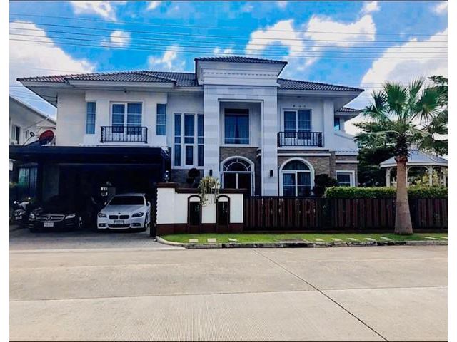 PT12 ขาย บ้านเดี่ยว 2 ชั้น คาซ่าแกรนด์ อ่อนนุช-วงแหวน CASA GRAND  ดีไซน์สไตล์ยุโรป โมเดิร์น ตกแต่งสวยพร้อมพื้นที่สวน ใกล