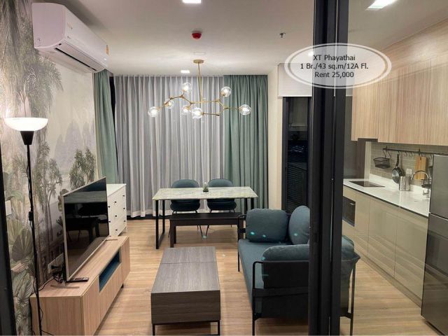 เช่า- XT Phayathai /1 ห้องนอน/ 43 ตร.ม. /ชั้น 12A ใกล้ MRT ห้วยขวาง เช่า 25,000
