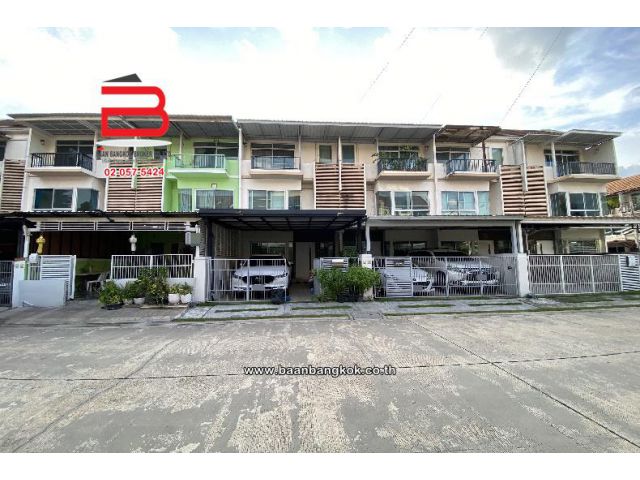 ทาวน์โฮม บ้านใหม่ ซอยคู้บอน 28 แยก 2 เนื้อที่ 20.6 ตรว. ถ.วงแหวนกาญจนาภิเษก เขตคันนายาว