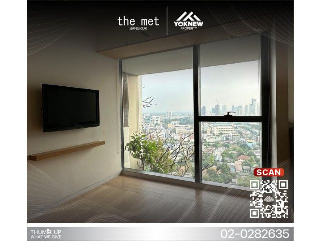 ปล่อยขายห้องสวย คอนโด The Metห้องตกแต่งพร้อมอยู่ วิวแม่น้ำไม่โดนบล๊อค ลมเย็นเข้าห้องทั้งวัน