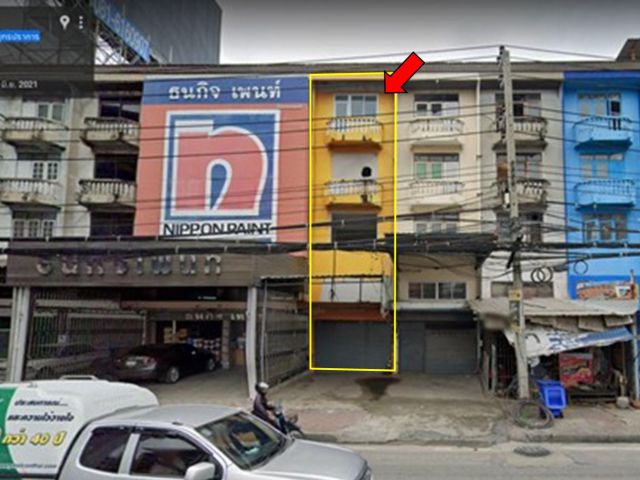 ขายตึกแถว 4 ชั้นครึ่ง เนื้อที่ 22 ตารางวา ติดMRT ศรีด่าน(สายสีเหลือง), (ติดถนนศรีนครินทร์)