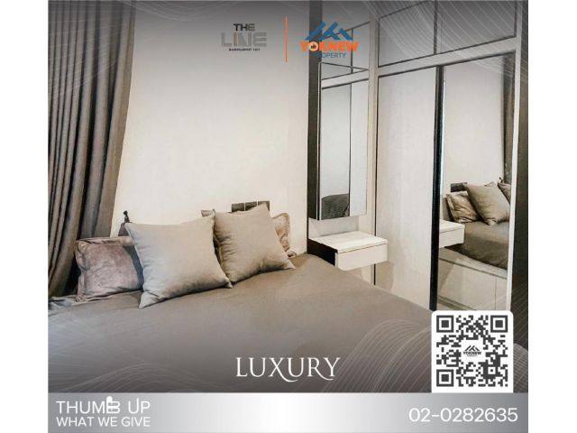 ว่างให้เช่า ห้องดูเพล็กซ์เพดานสูงห้องThe Line Sukhumvit 101